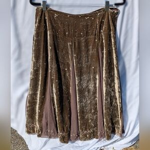 Beaded velvet & chiffon  Elie Tahari skirt 12